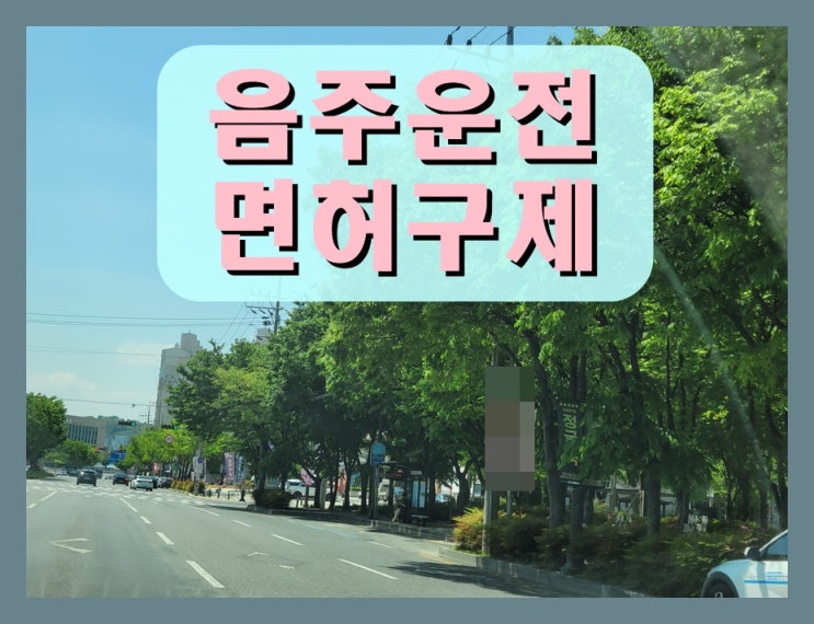  알콜농도 2번째 음주운전 0.066 수치 행정처분