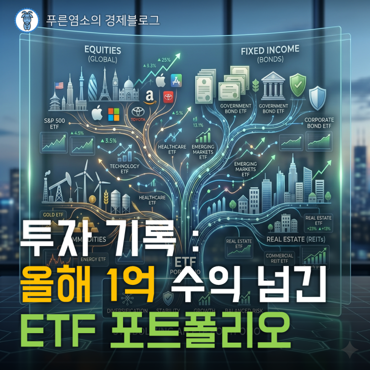 투자 기록 : 올해 수익 1억 넘긴 ETF 포트폴리오