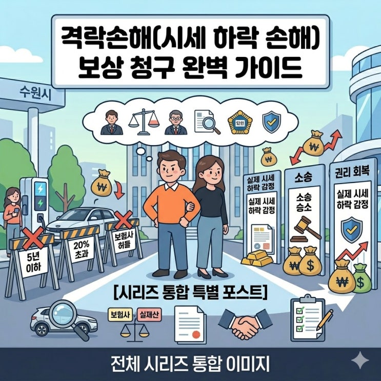  [2026년 최신] 자동차 격락손해(시세하락손해) 보상 청구 완벽 가이드: 보험사가 절대 안 알려주는 진실