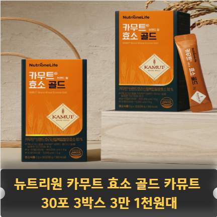 뉴트리원 카무트 효소 골드 카뮤트분말 총정리｜속편한 식후관리·가격 혜택 정리