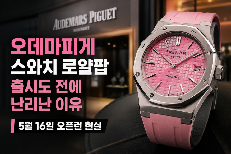  오데마피게 스와치 로얄팝, 출시도 전에 난리난 이유 5월 16일 오픈런 현실