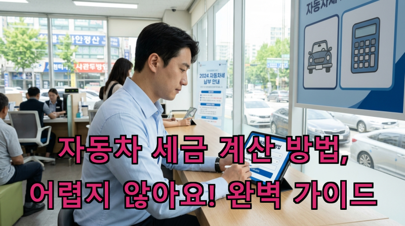 자동차 세금 계산 방법, 어렵지 않아요! 완벽 가이드
