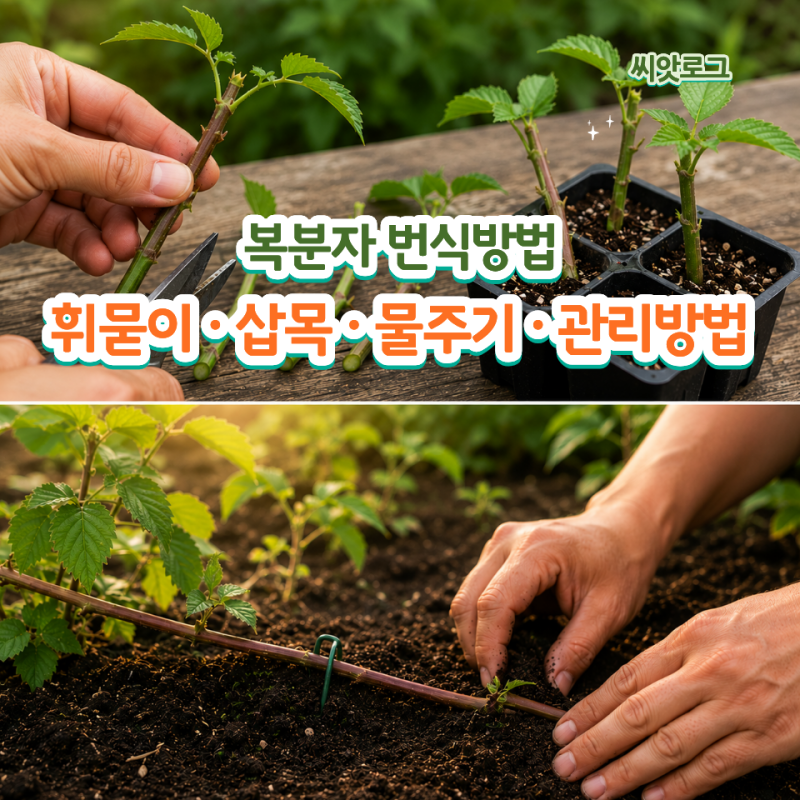 복분자 번식방법 총정리, 휘묻이 삽목 물주기 관리방법까지