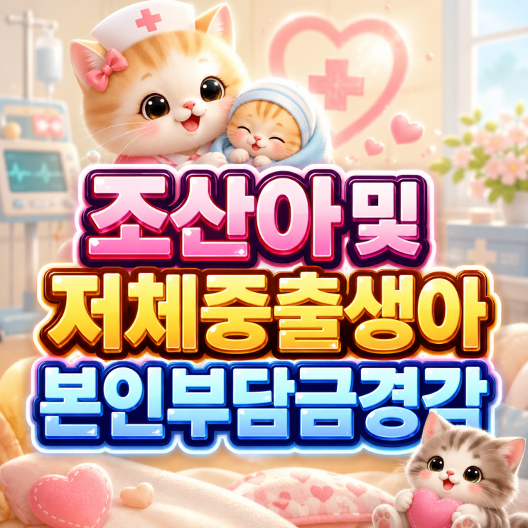  2026 조산아및저체중출생아본인부담금경감 외래진료비 5% 부담으로 병원비 절약하는 핵심은!?