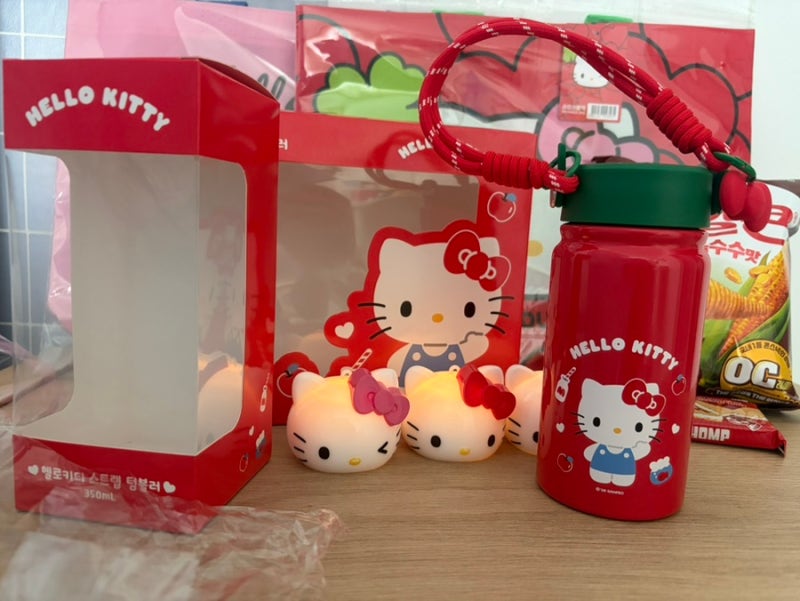 세븐일레븐 키티 텀블러 실물 후기 ❤️ 피크닉용품 다 모으니 더 귀여워요! 구매할인꿀팁