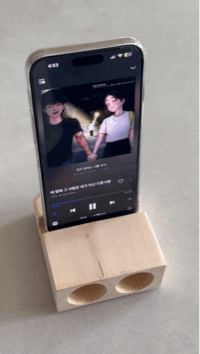 크라프트나인 우드스피커 감성 가득한 인테리어스피커 핸드폰거치대 후기