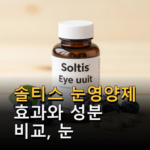 솔티스 눈영양제 눈 피로 개선 효과와 성분 비교 도움