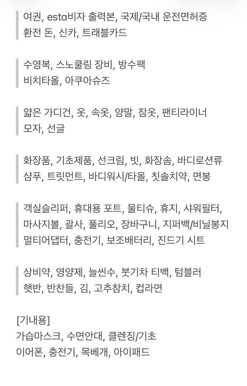 하와이 태교여행 준비#2 esta발급, 카카오 여행자보험, 7박 9일 환전금액, 준비물리스트 공유