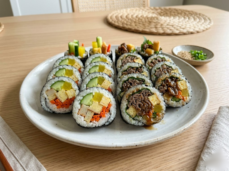오이김밥 & 서진이네 불고기김밥 — 집에서 반반으로 즐기는 김밥 레시피