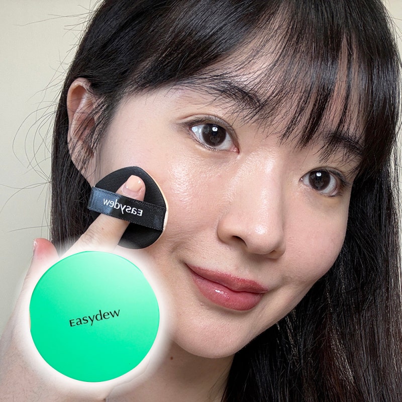 이지듀 기미쿠션 21호 지성피부 솔직한 리뷰 : 커버력 좋고 윤광이 뚝뚝...✨