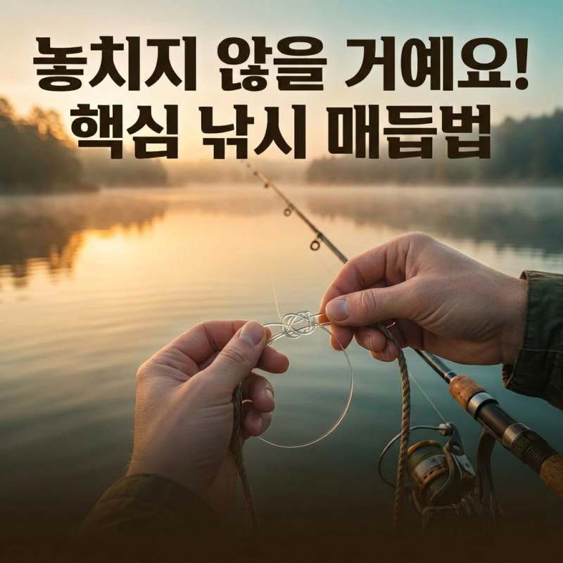 ⚓️ 놓치지 않을 거예요! 핵심 낚시 매듭법