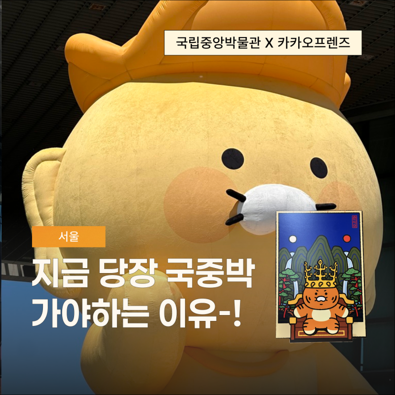 국립중앙박물관 사물함 국중박 춘식이 굿즈샵 위치 정리
