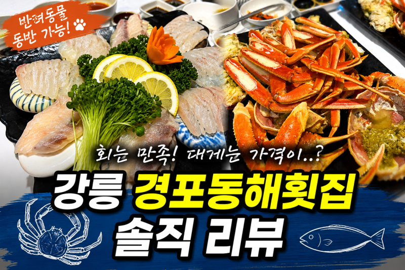 강릉 "경포동해횟집" 솔직후기｜대게 가격 이게 맞는지.. 가족 방문 후기 (애견동반 가능)