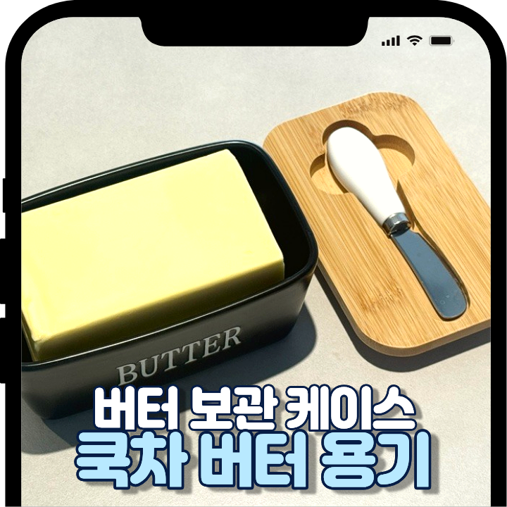 쿡차 강력 밀폐 버터보관용기 버터커터케이스 신혼집 감성 주방템 후기