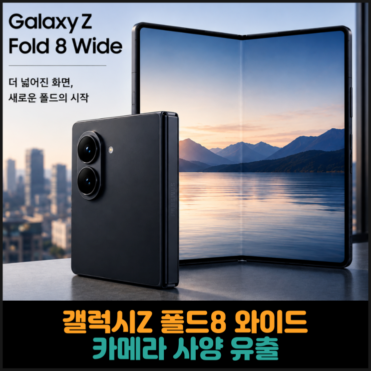  갤럭시Z 폴드8 와이드 카메라 사양 유출