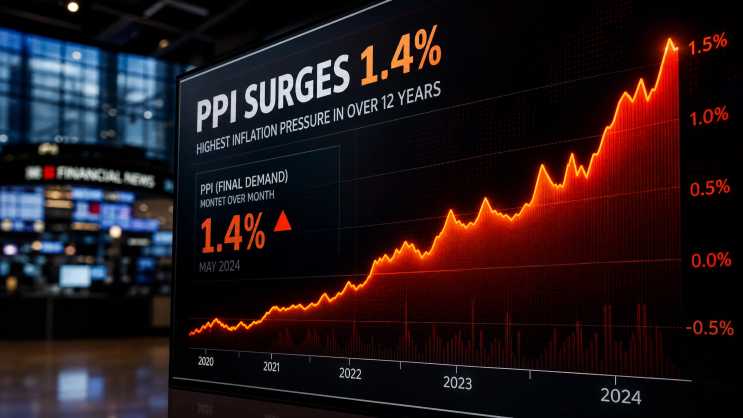 4월 미국<b>생산자물가지수</b>(PPI) 1.4% 폭등, 에너지가격 폭주