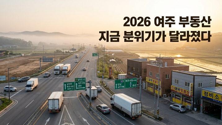  2026년 5월 여주시 부동산 시장, 지금 어디를 봐야 할까?