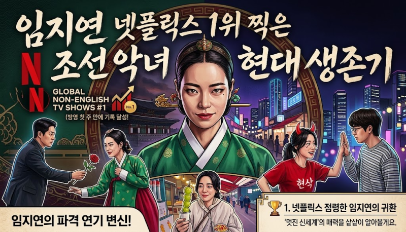 임지연 넷플릭스 1위 찍은 조선 악녀 현대 생존기