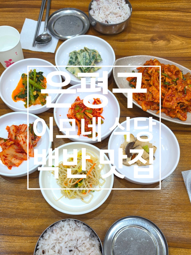  은평구 구산동 한식 백반 맛집 이모네식당
