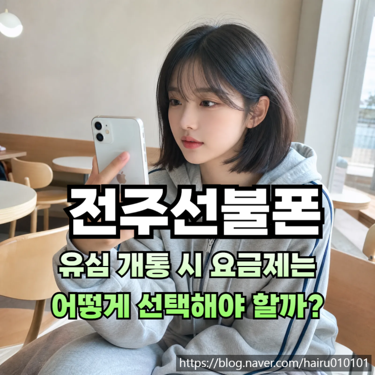  전주선불폰 유심 개통 시 요금제 어떻게 선택해야 할까?