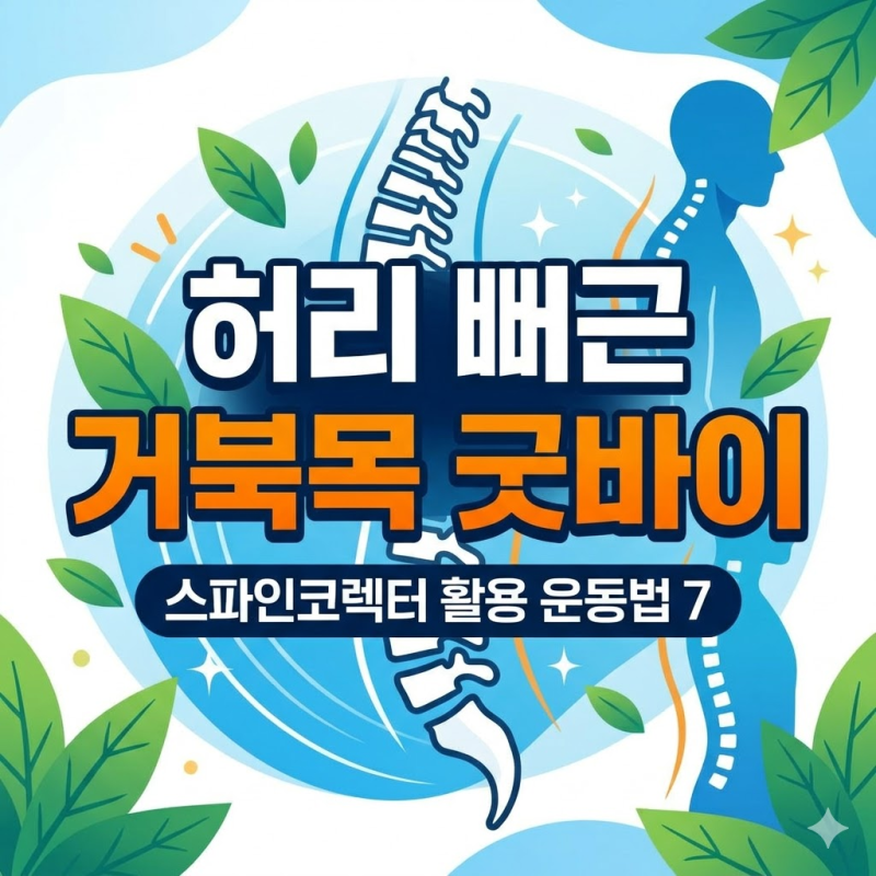 스파인코렉터 활용한 운동법 7가지, 허리 뻐근 거북목 굿바이