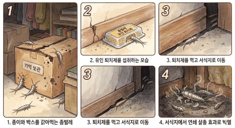 좀벌레퇴치법 원인 정리