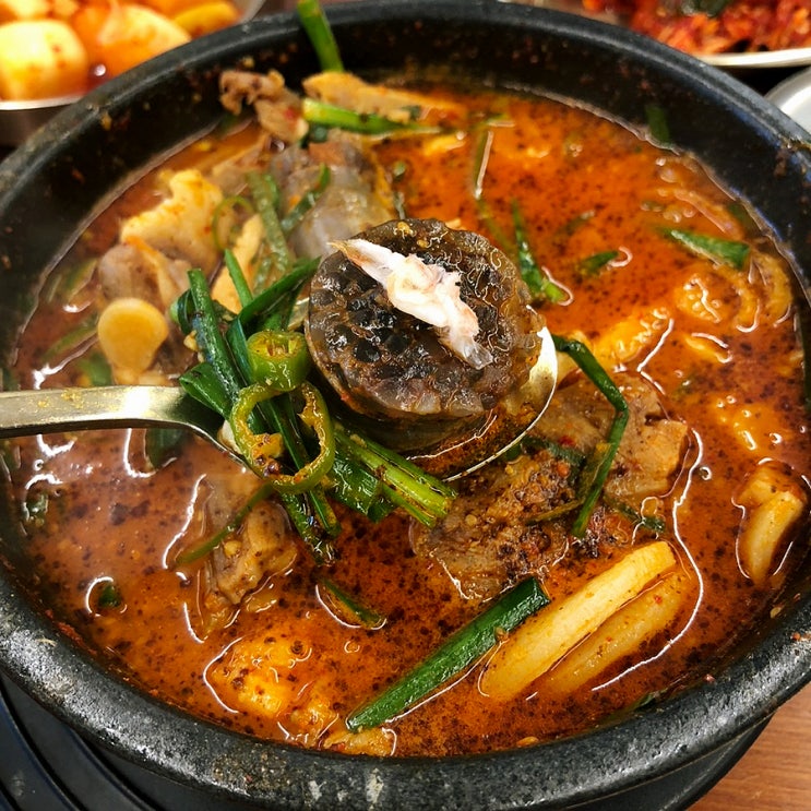  호구포 맛집 동춘사골순대국 논현 얼큰이 먹고 포장