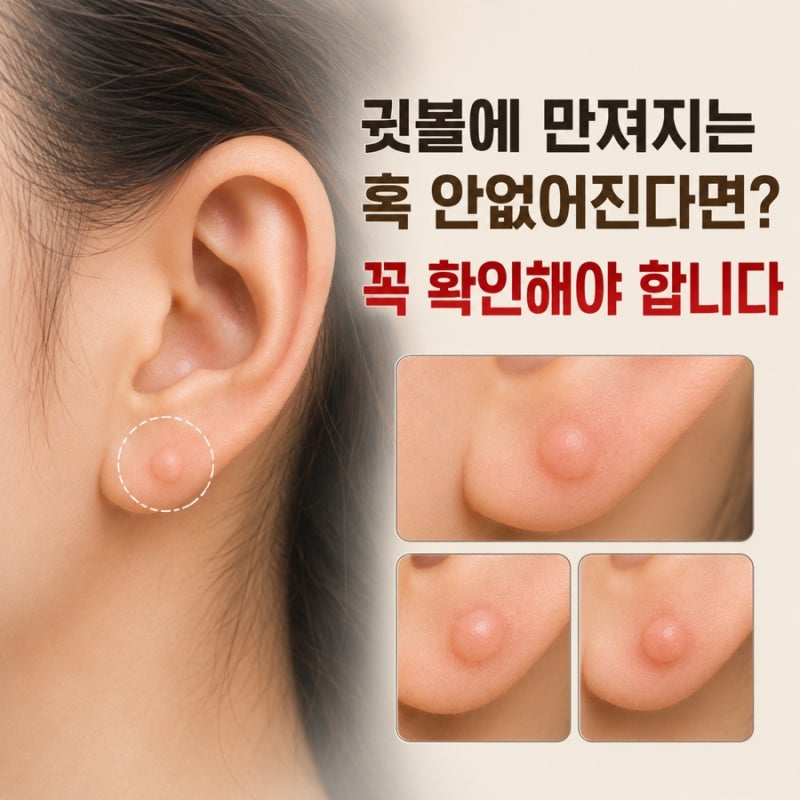 귓볼에 만져지는 혹, 귓볼 봉우리 멍울 꼭 확인해야 (원인과 병원)