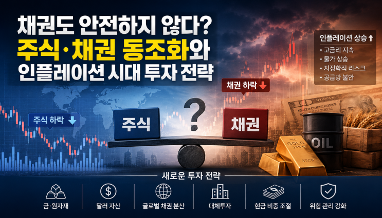 채권도 안전하지 않다? 주식·채권 동조화와 인플레이션 시대 투자 전략