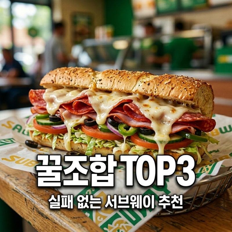 절대 실패 없는 서브웨이 메뉴 꿀조합 TOP 3! 이탈리안 비엠티 및 에그마요 추천