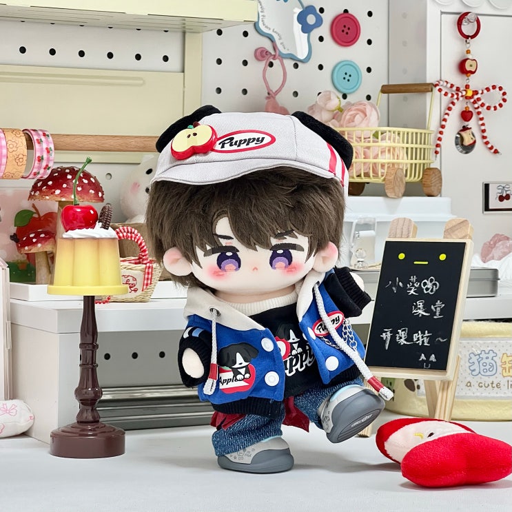  20cm 사과 강아지 세트 인형옷 아이돌인형옷