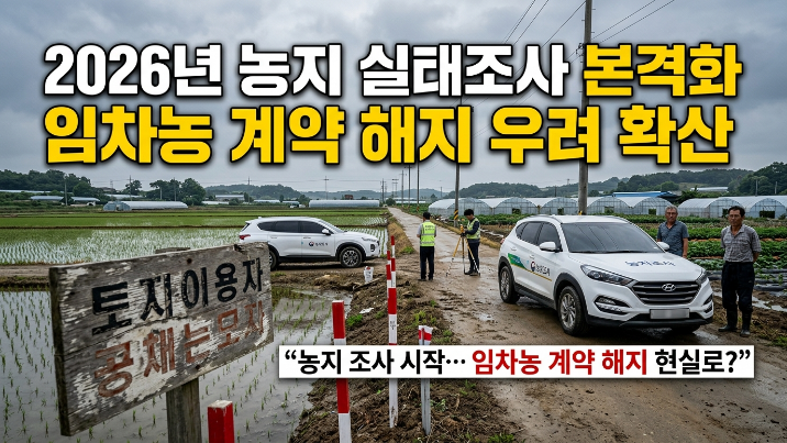  농지전수조사 본격화… 임차농 보호제도 어떻게 달라질까?