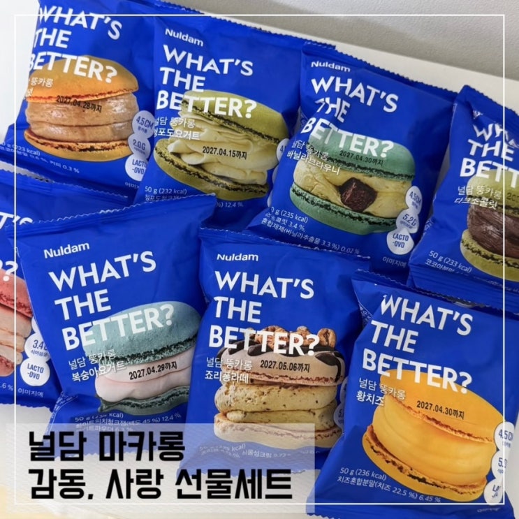  가정의달 선물로 좋은 널담 선물세트 사랑 감동 마카롱세트