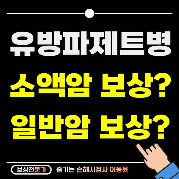  유방 파제트병(C50)은 소액암? 일반암?