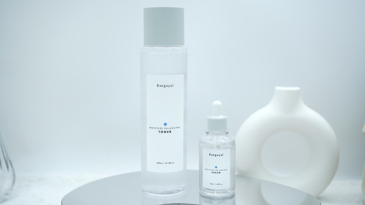  푸석한 피부 심폐소생! 백아율 수분토너 세럼 속건조해결