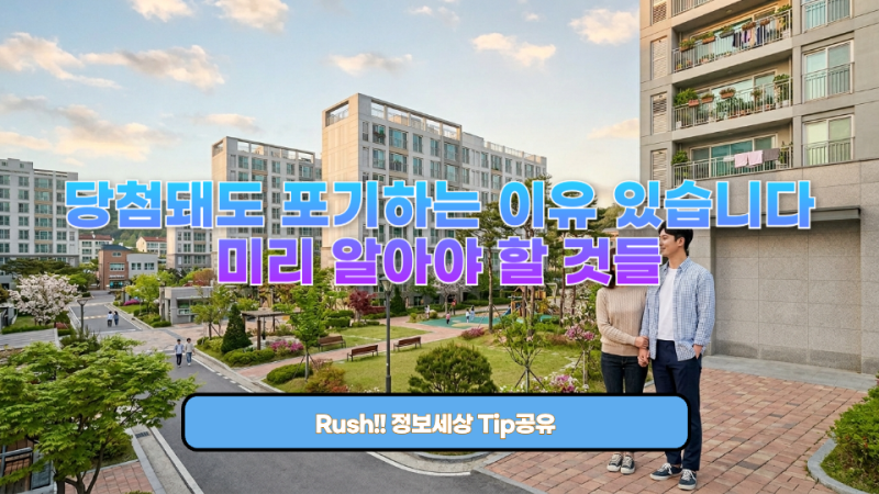 국민임대 소득기준 2인 가구 완벽 정리 – 2026년 맞벌이 자격 조건과 보증금 대출 전략