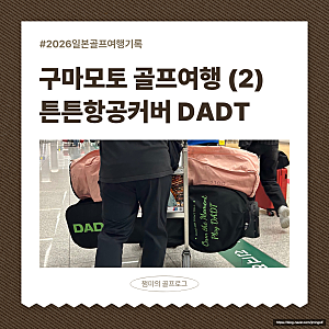골프채 항공커버 추천 DADT 골프백항공커버(수하물 포장 방법 꿀팁)
