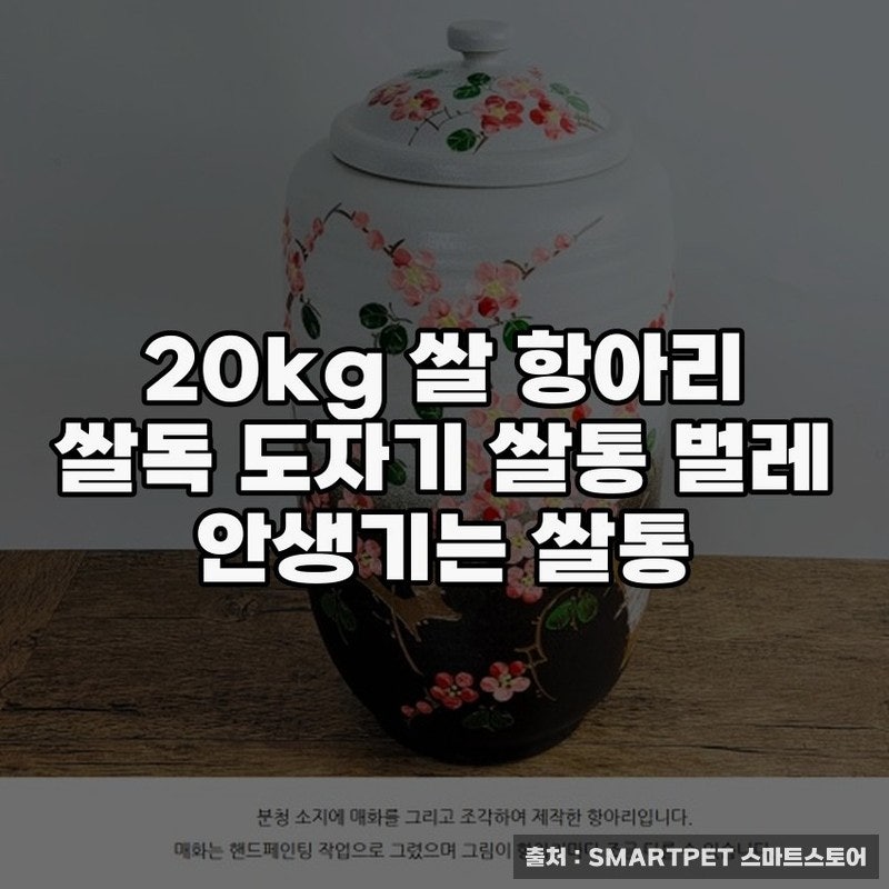 20kg 쌀항아리 쌀통으로 신선도 보전하기