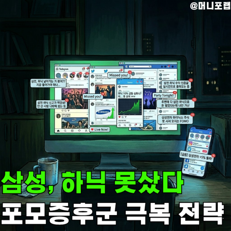  SK하이닉스 삼성전자 못타서 억울한가, "포모증후군 극복 전략"
