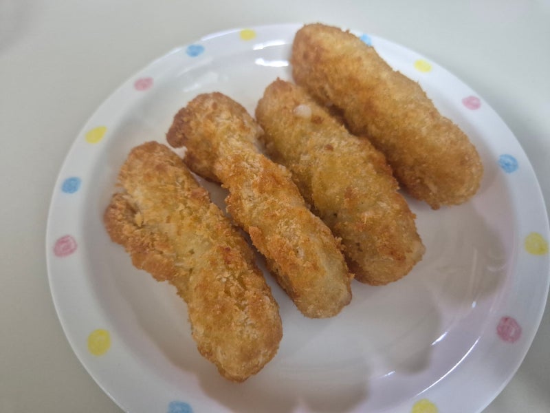 냉동실 쟁여템! 하코야 롱생선까스 에어프라이어 조리