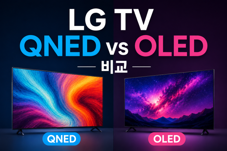  LG TV QNED OLED비교 대형티비 추천