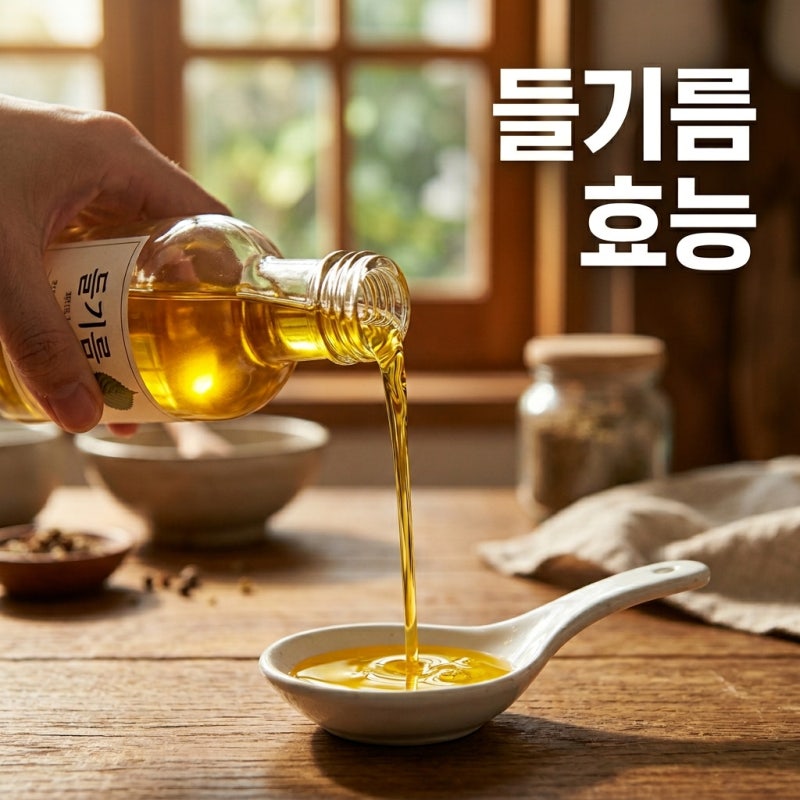 들기름효능 아침 공복에 먹는 방법과 부작용 주의점