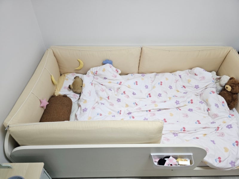 한샘샘키즈데이베드 한샘아기침대 돌 이후 아기침대추천 저상형침대 사용후기