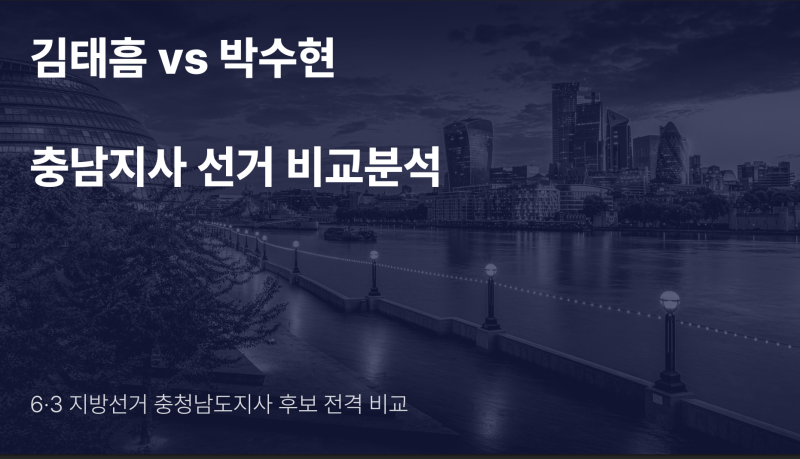 김태흠 vs 박수현 전격 비교! 추진력의 뚝심인가 소통의 혁신인가