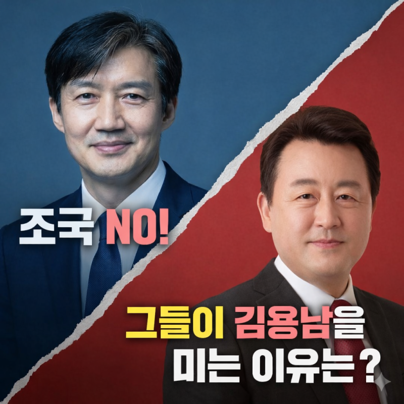 조국 국회에 들어오면 절대 안돼!…그들이 김용남을 미는 이유?