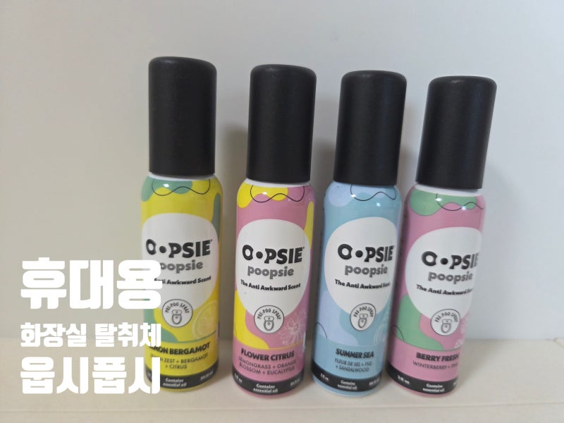 똥냄새·소변냄새 걱정될 때｜휴대용 화장실 탈취제 웁시풉시 토일렛퍼퓸 사용 후기