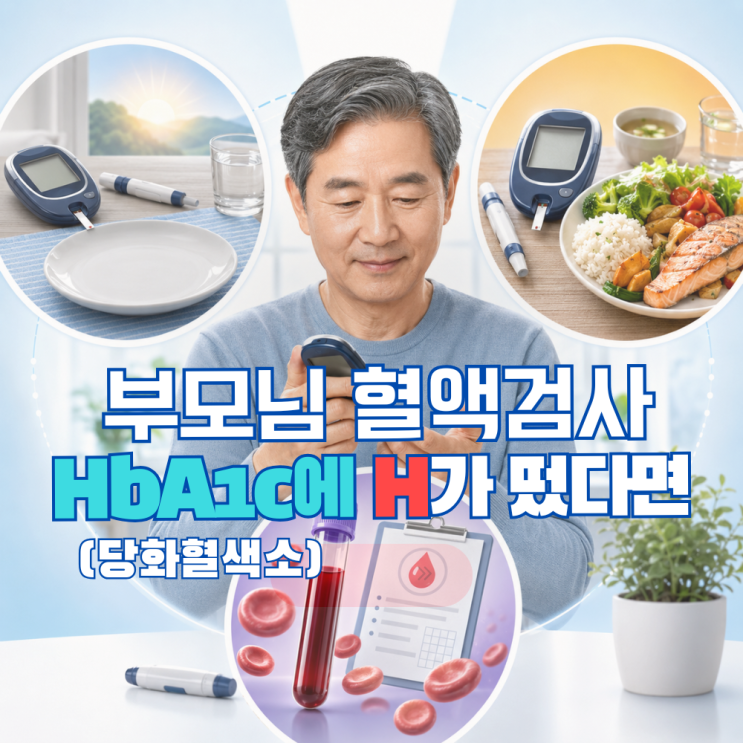  부모님 혈액검사, 공복혈당 정상인데 당화혈색소(HbA1c) 수치가 높게 나온다면?