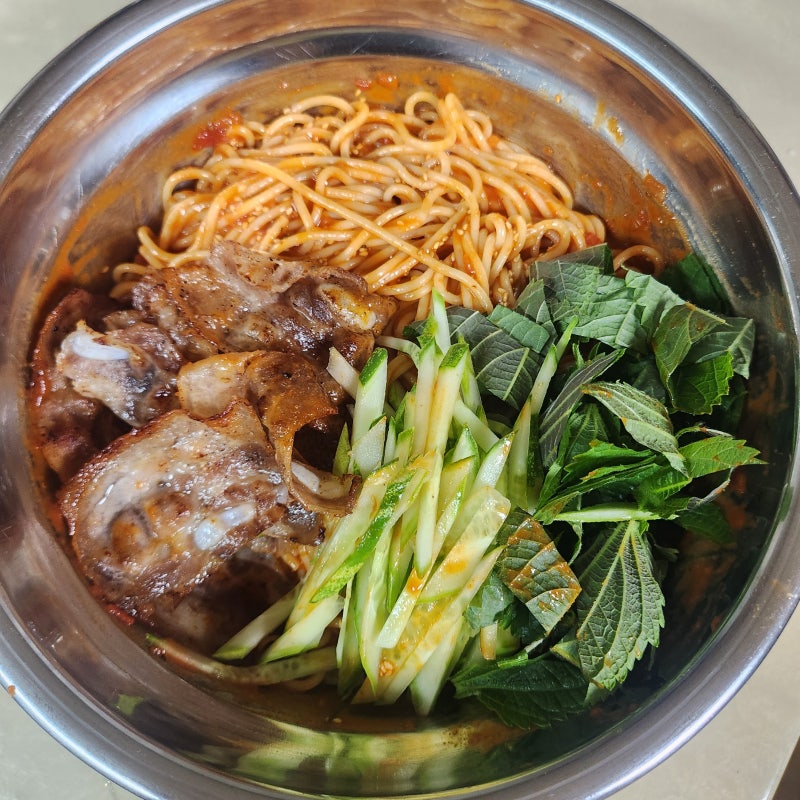 김풍 초장비빔파스타 레시피 :: 결과는 대만족!!