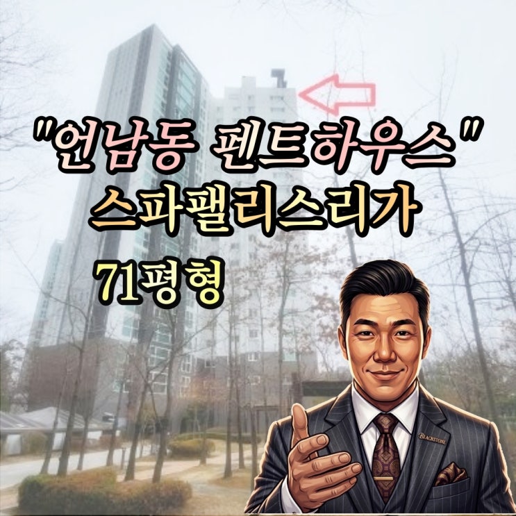  언남동 스파팰리스리가 펜트하우스 경매 71평 반값 "2024타경57592"