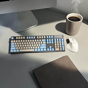 기계식 키보드의 기준, 레오폴드 FC900RBT MX2A 그레이 블루 한글 (저소음 적축)